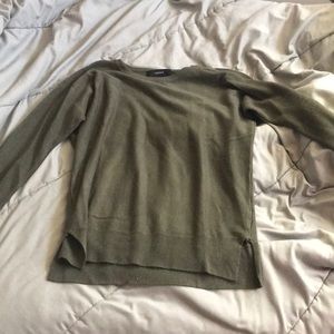 Army green sweater